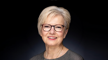 Picture of Karen Markides in front of black background